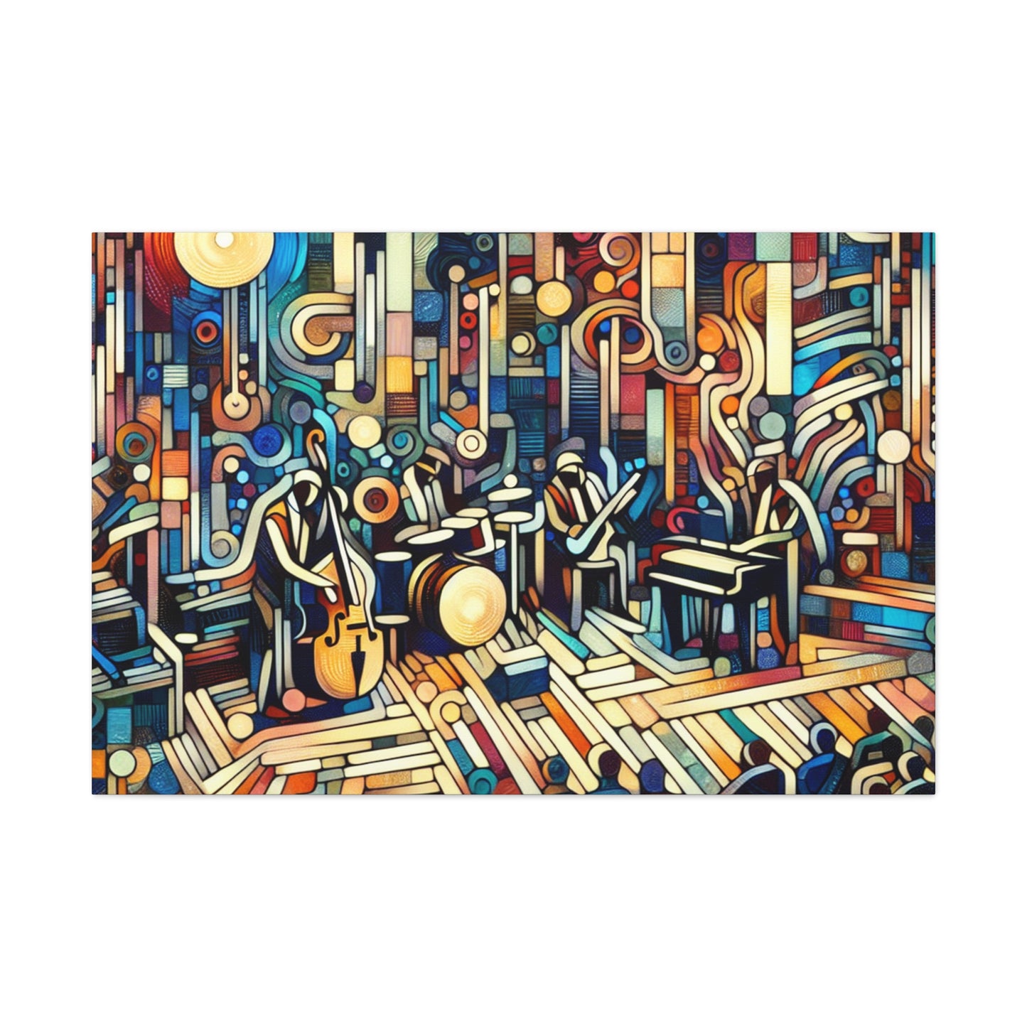 Echoes of Jazz Nights - Canvas