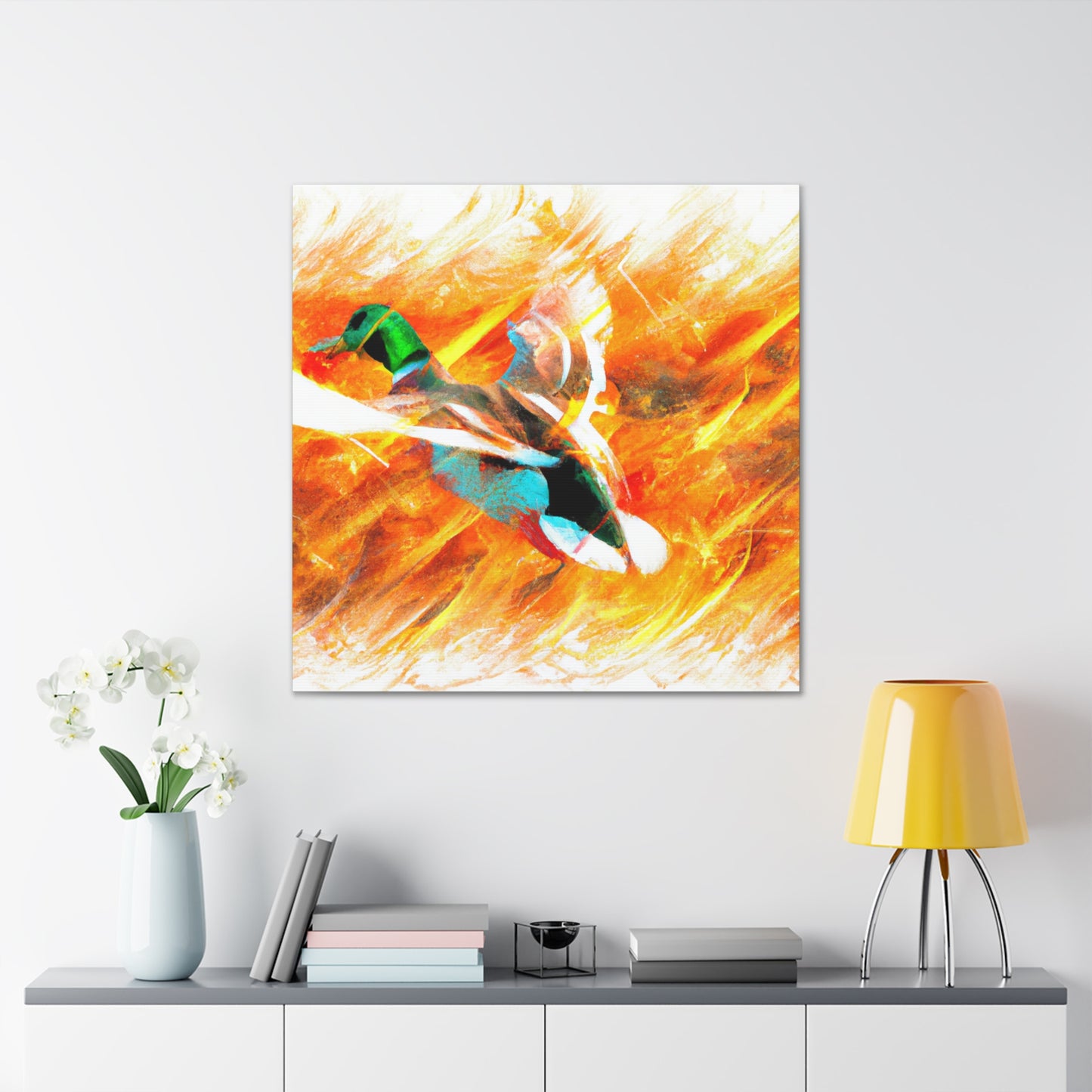 Mallard Duck Reflection - Canvas