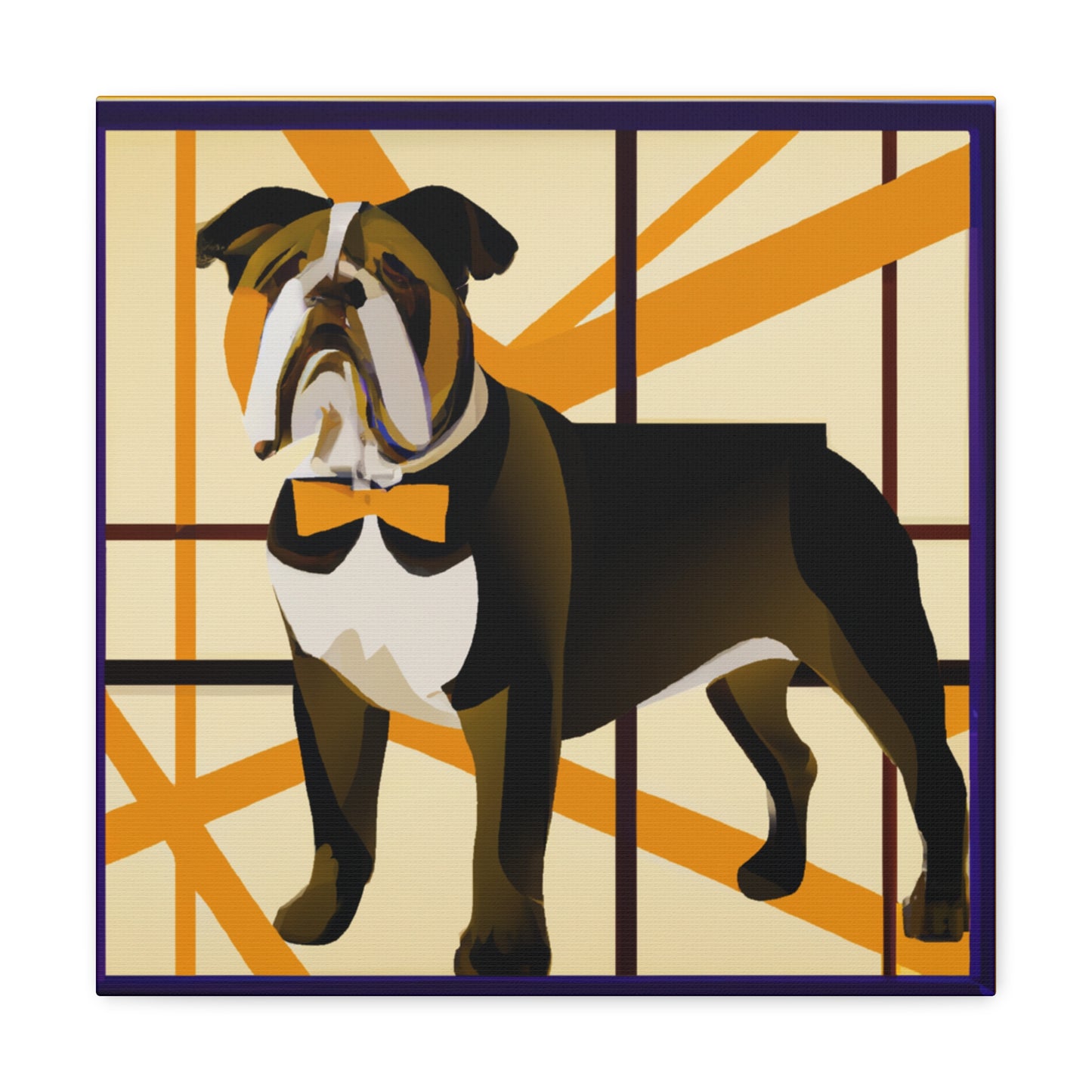 "Bulldog Bones Brightness" - Canvas