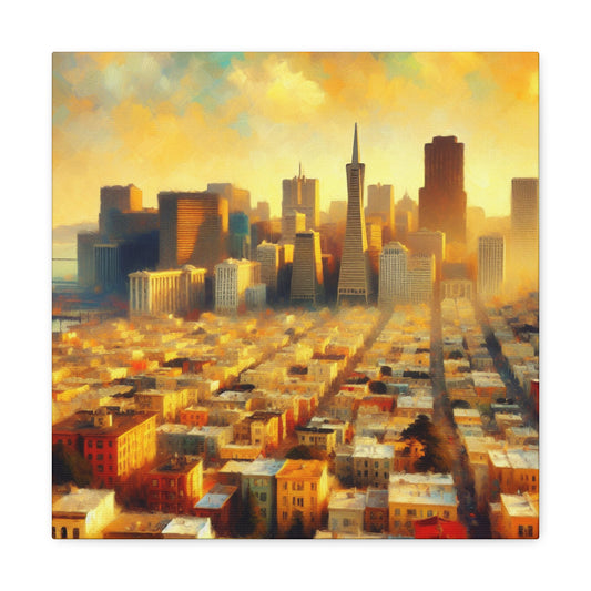 Golden City Hues - Canvas