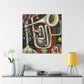 "Brassy Surreal Trumpet" - Canvas