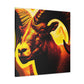 "Bighorn Deco Brilliance" - Canvas