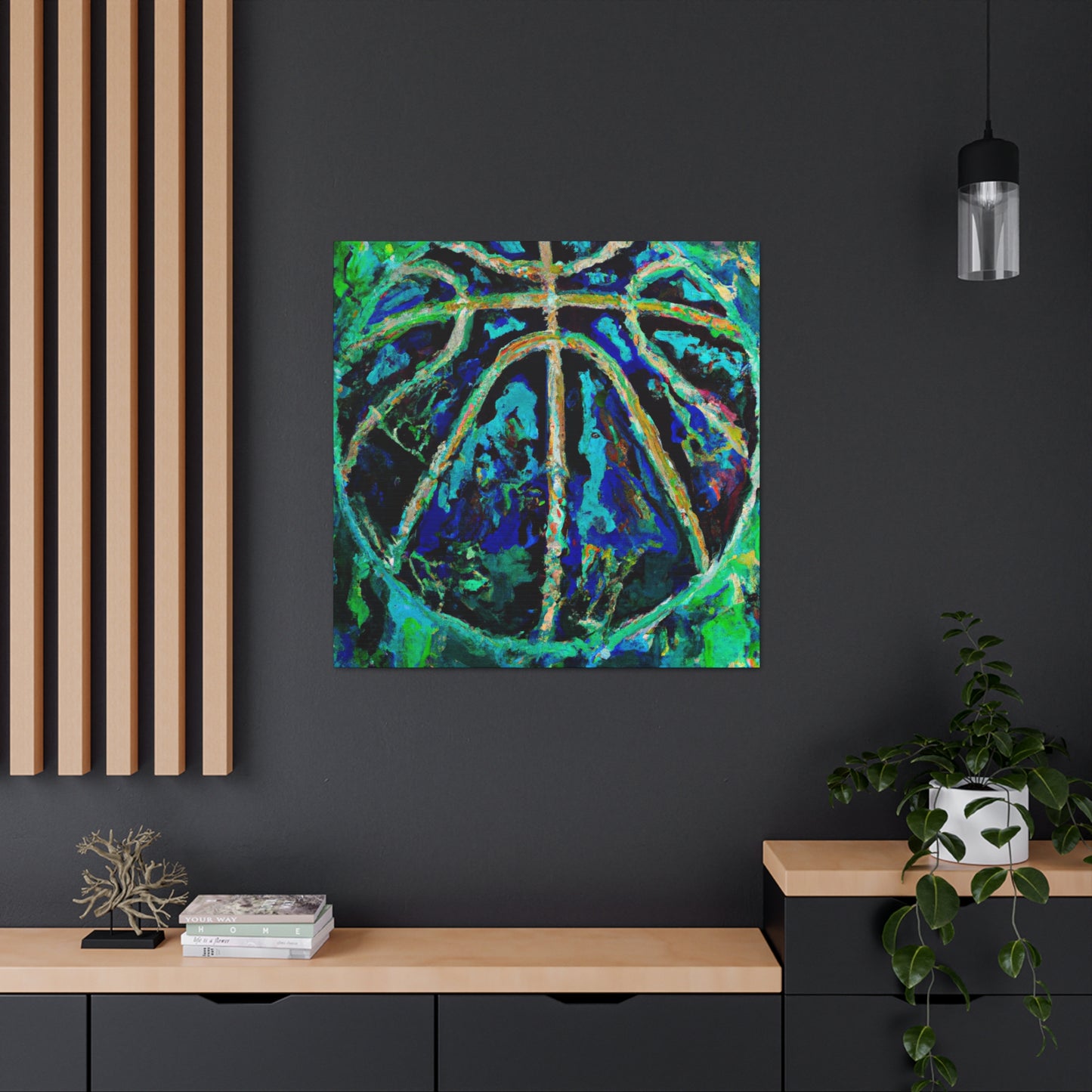 "Ball on the Court" - Canvas