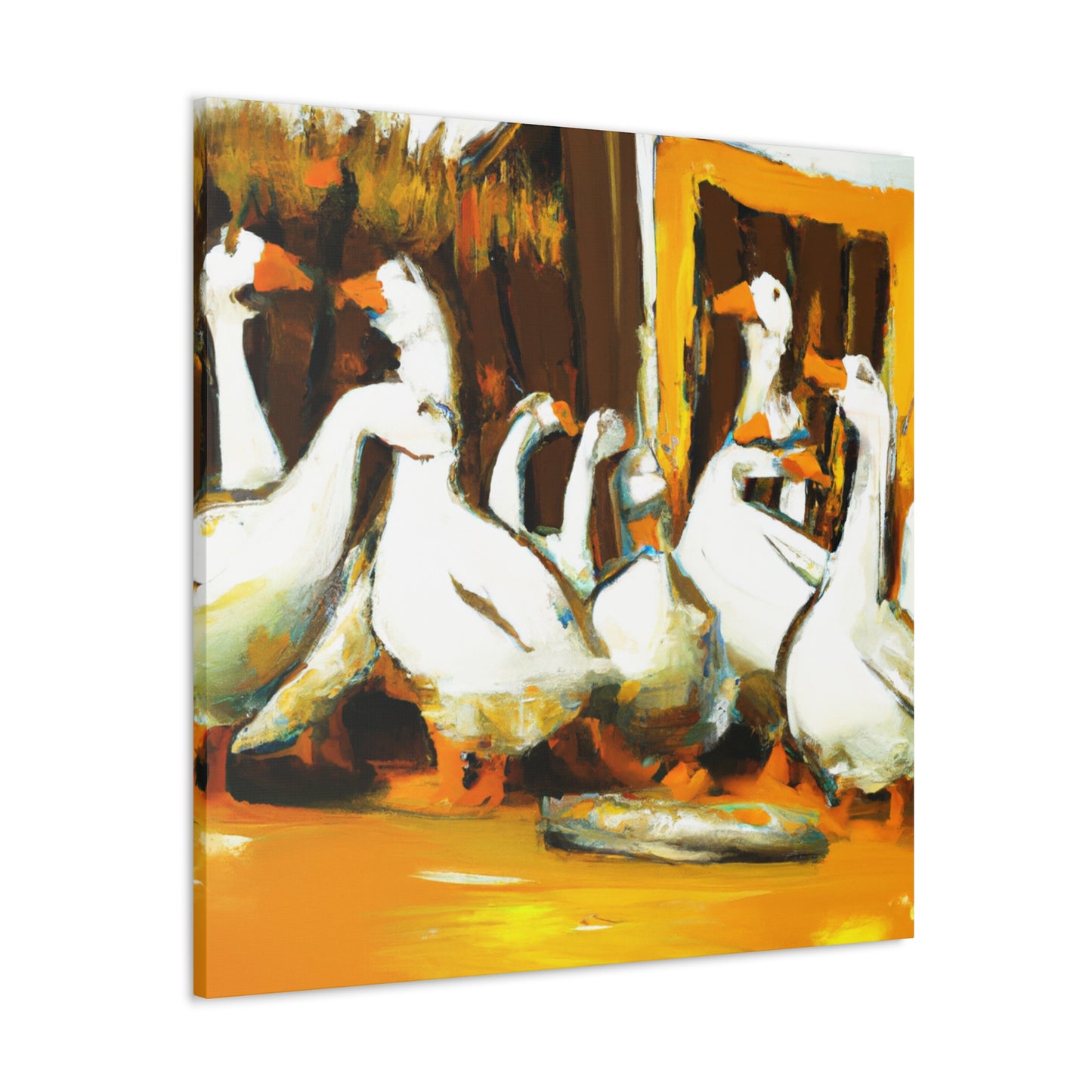 "Geese Amongst Clouds" - Canvas