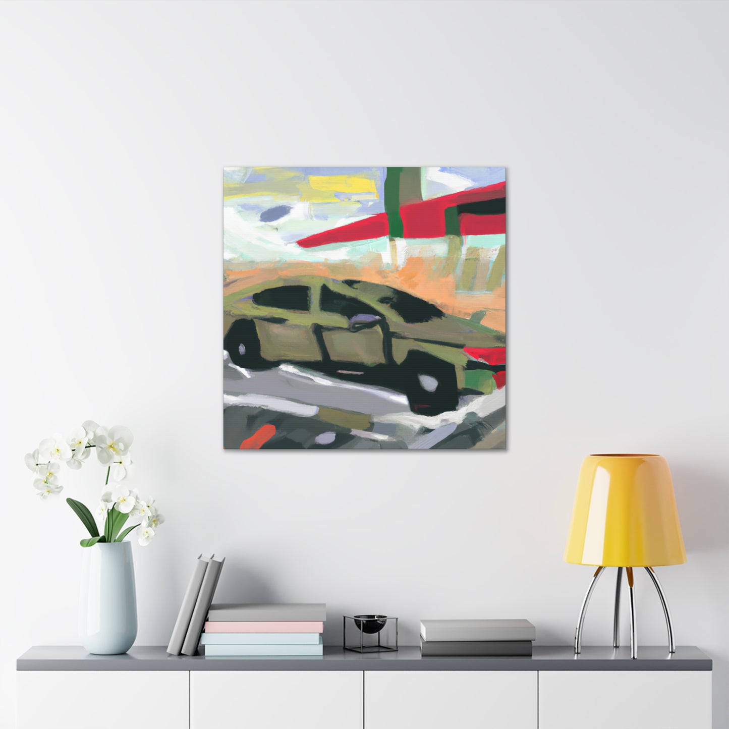 "Car in Abstraction" - Canvas