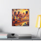 "City of Golden Horizons" - Canvas