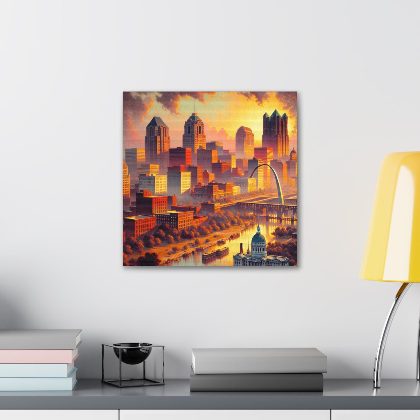 "City of Golden Horizons" - Canvas