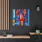 Lobster's Captivating Colors - Canvas