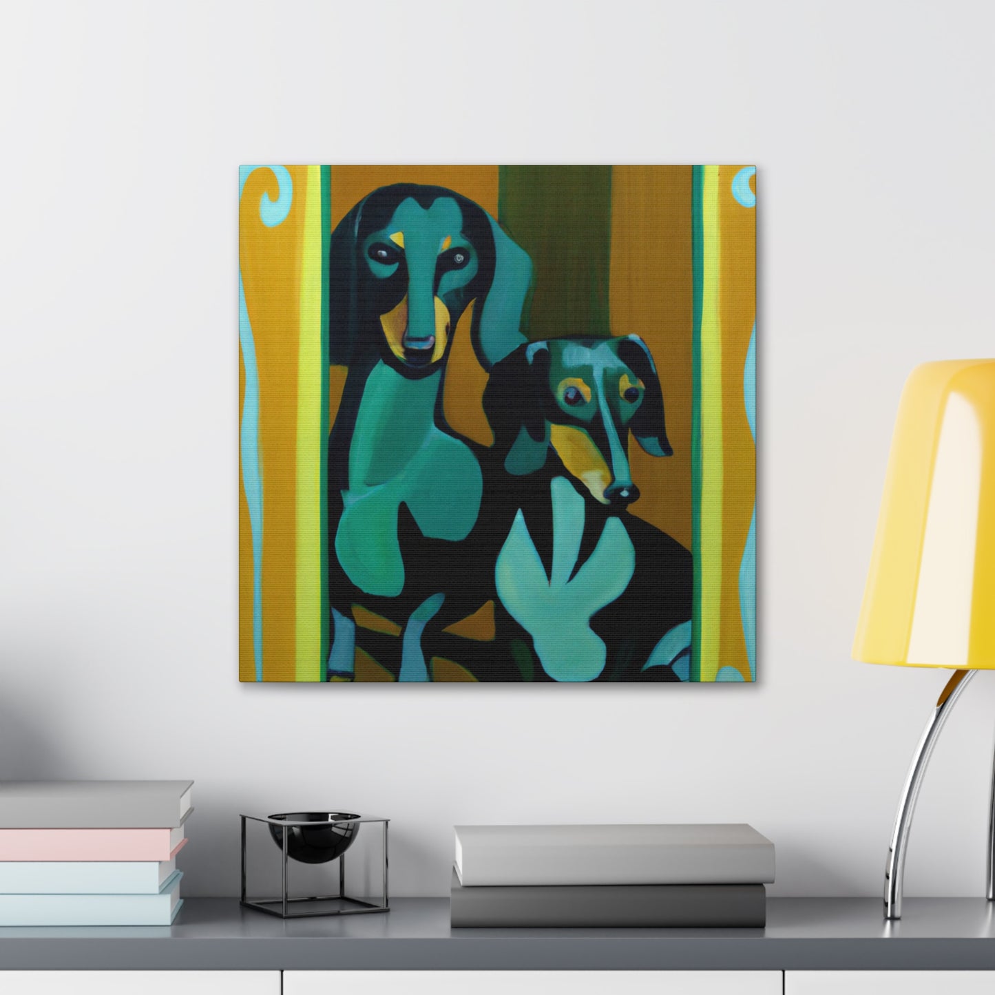 "Puppy Pal Dachshund" - Canvas