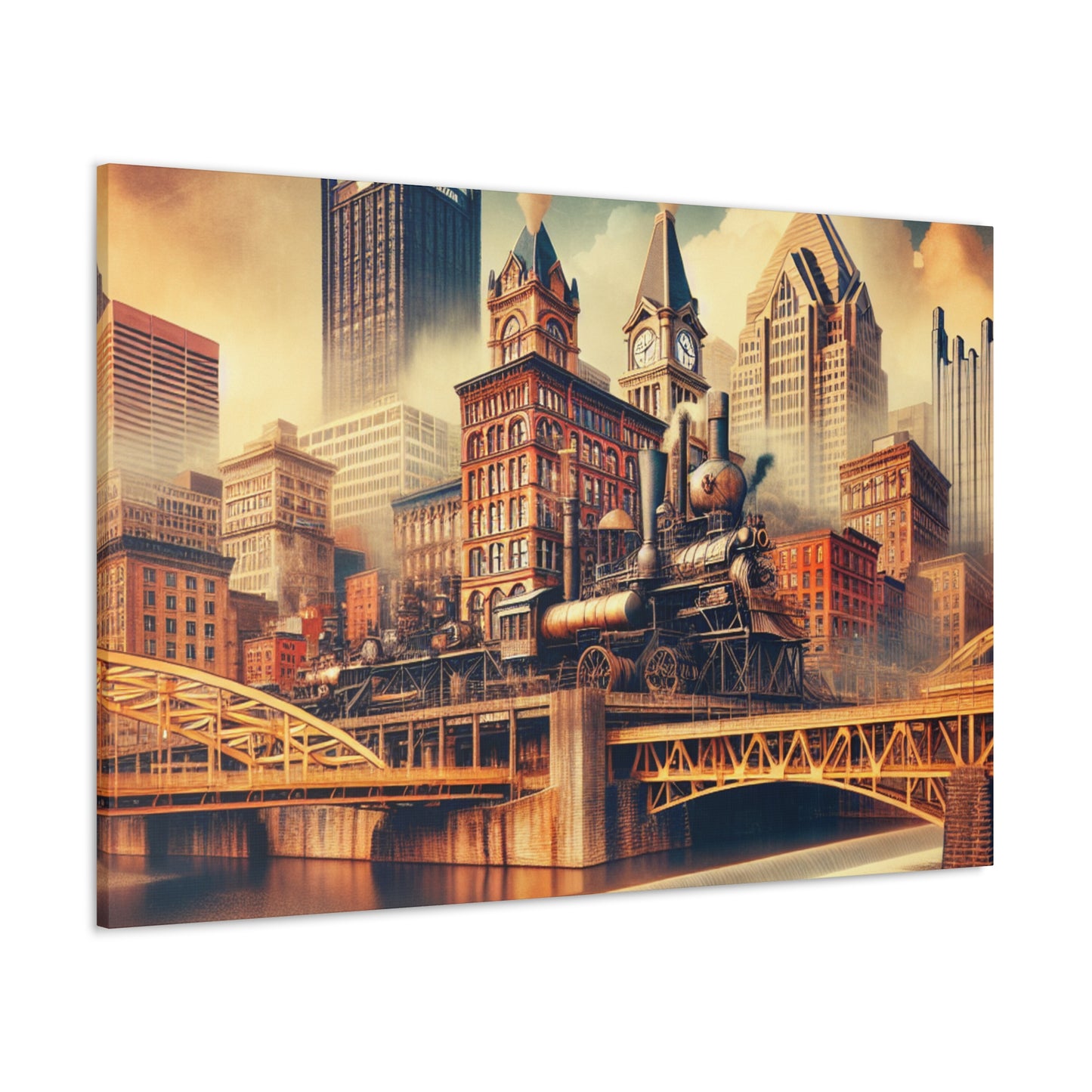 "Pittsburgh's Steam Emporium" - Canvas