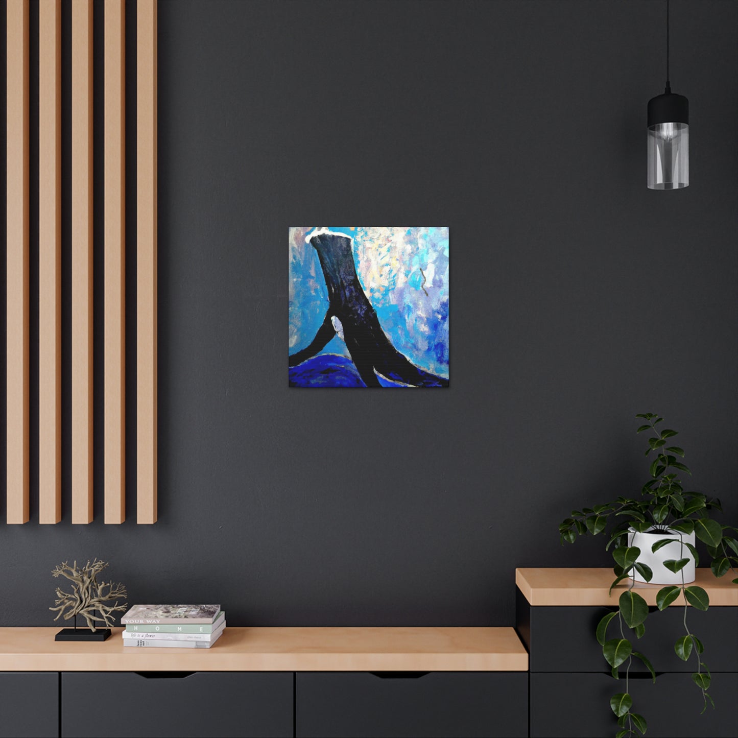 Whale in Turbulence - Canvas