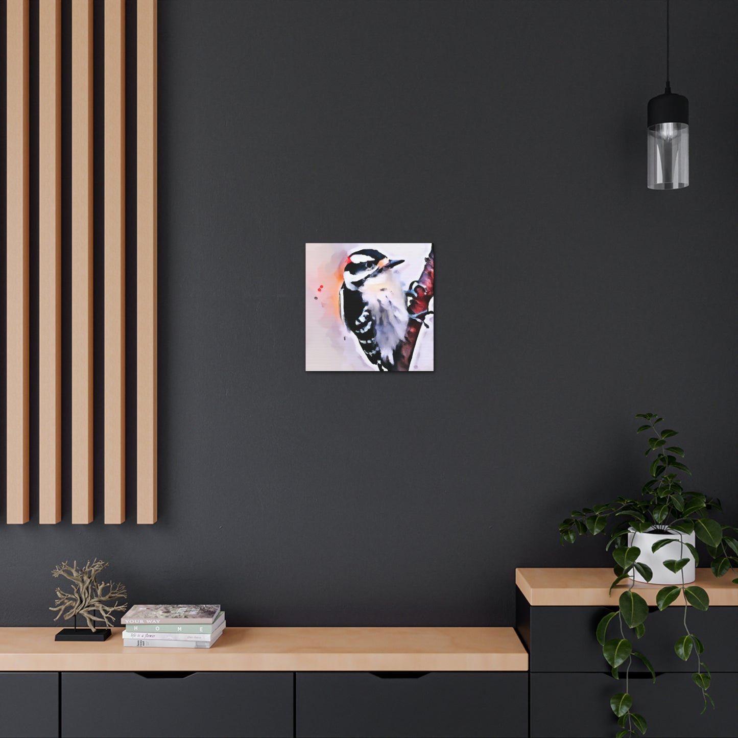 Downy Woodpecker Dream - Canvas