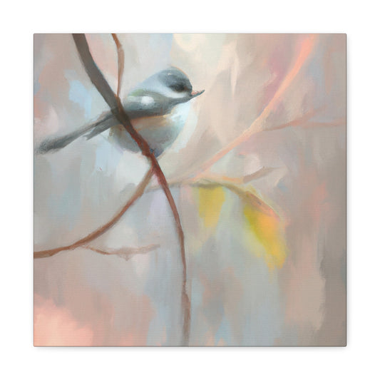 Tufted Titmouse Reflection - Canvas