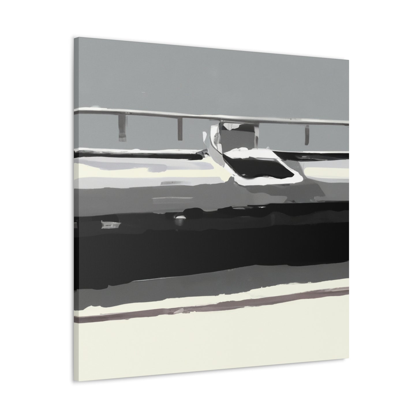 "Seaside Pontoon Reflection" - Canvas