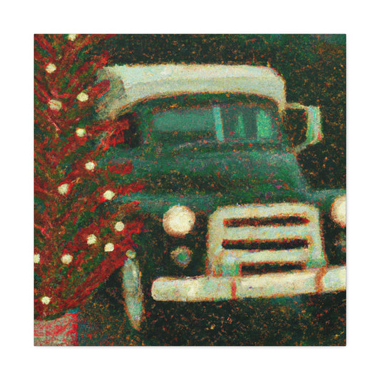 Vintage Christmas Tree Deliveries - Canvas