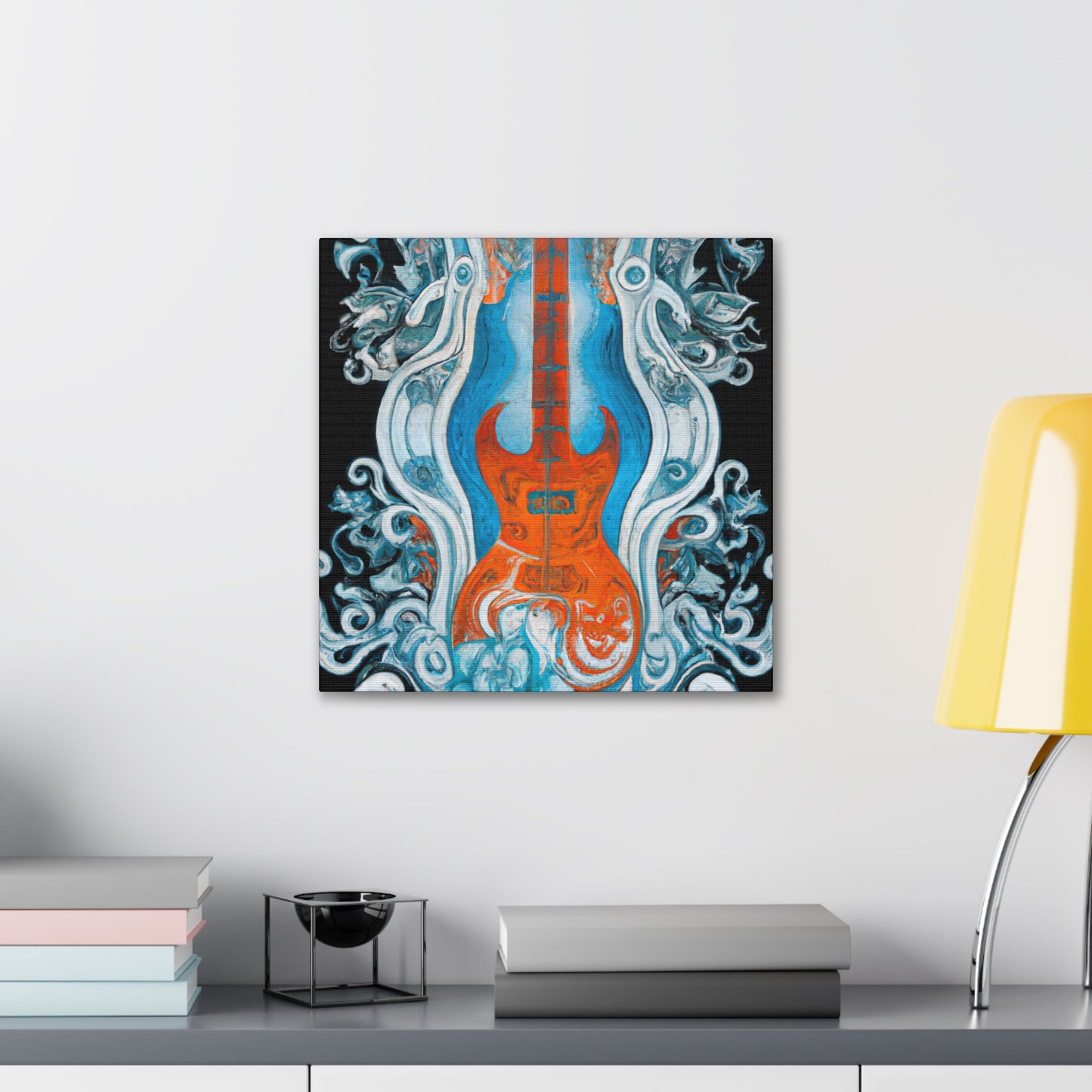 "Electric Guitar Serenade" - Canvas