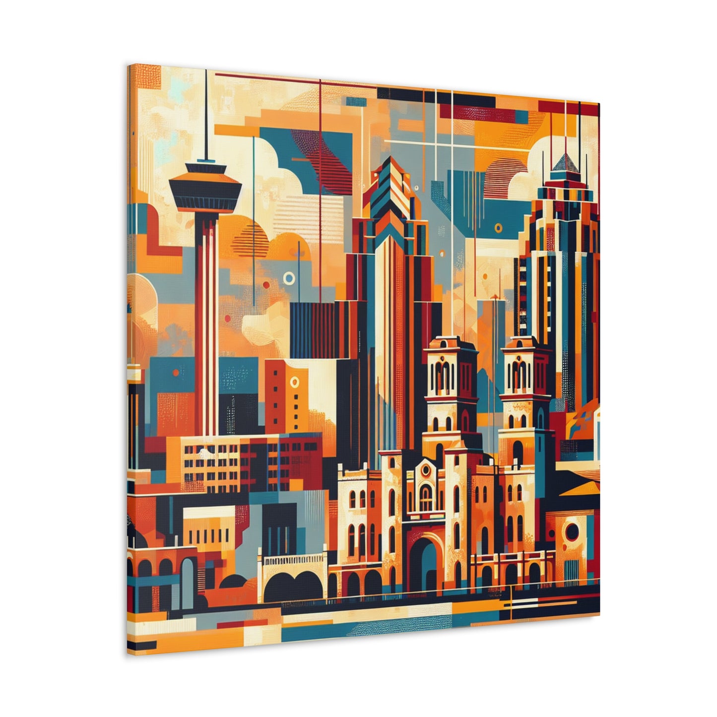 "Vibrant City Rhythms" - Canvas