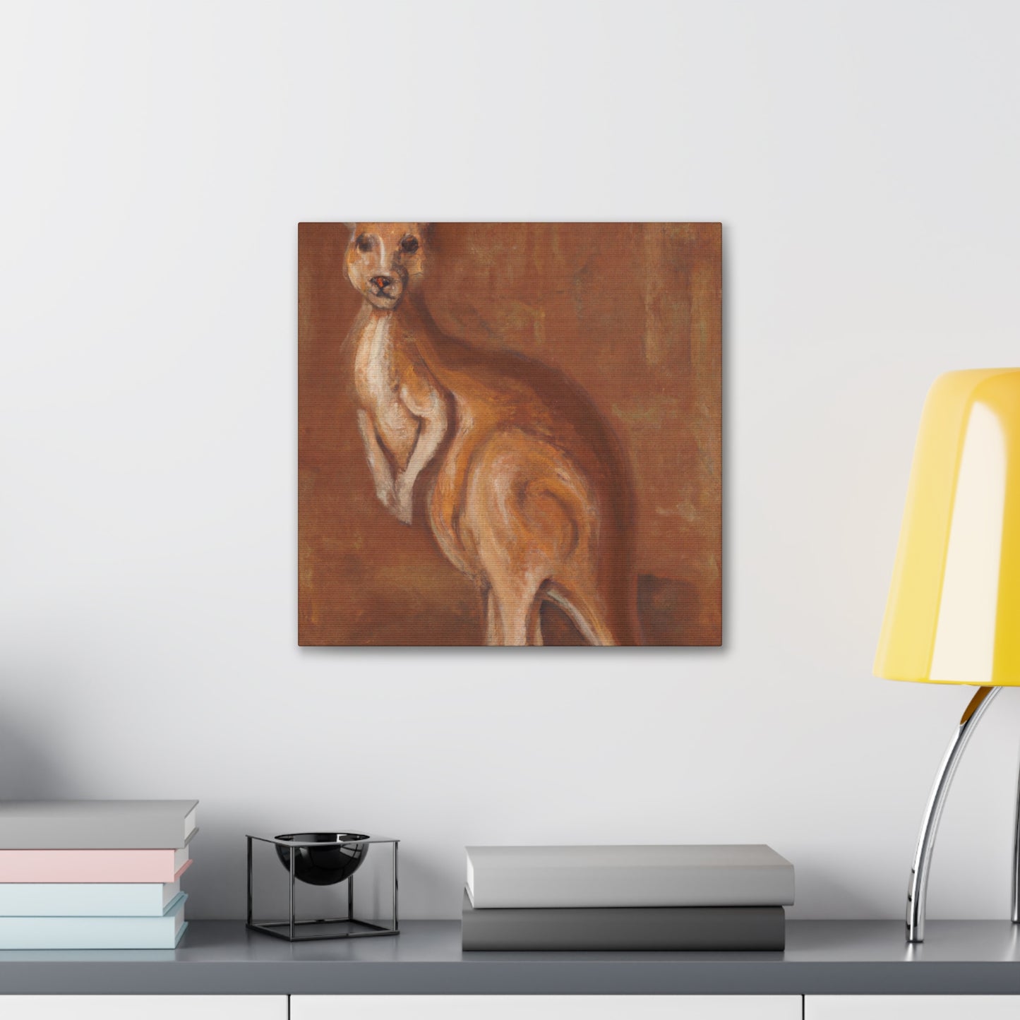 Kangaroo in Nature's Splendor - Canvas