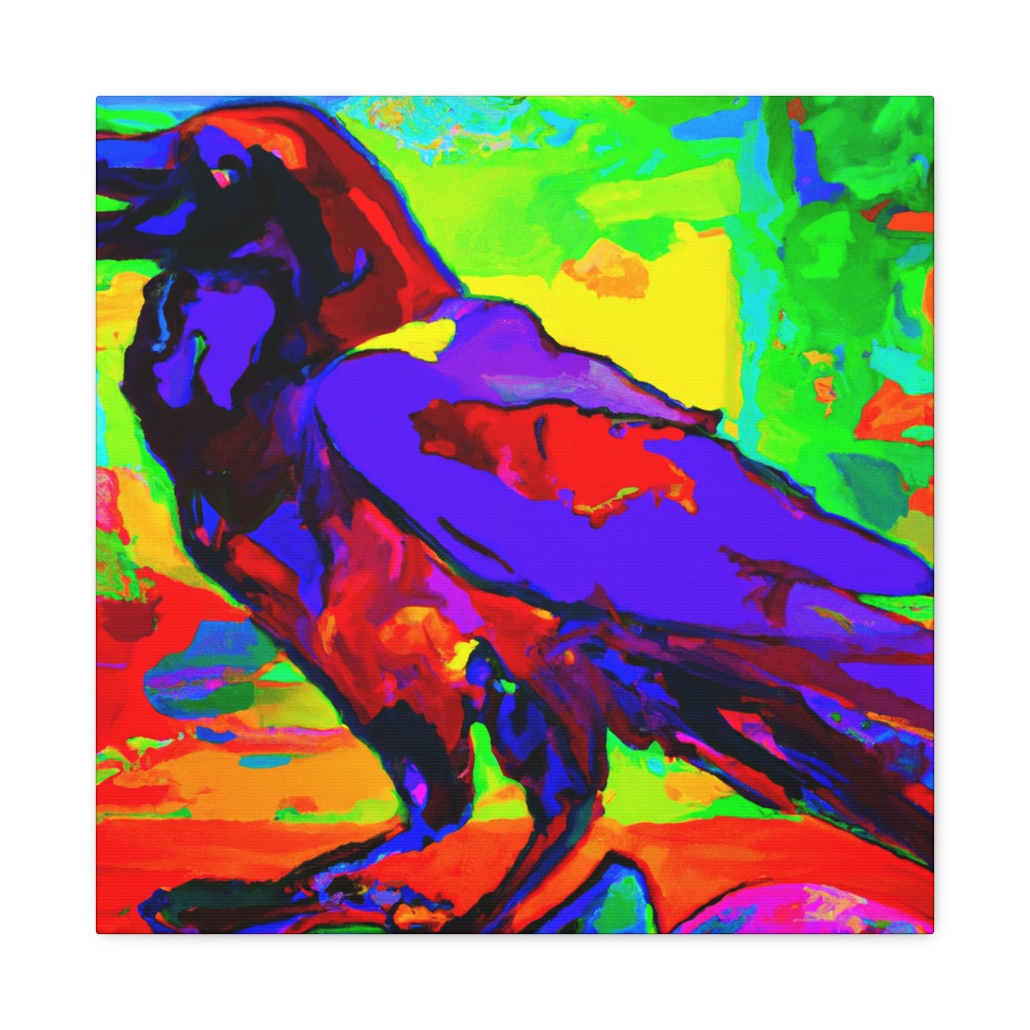 American Crows in Flight - Canvas