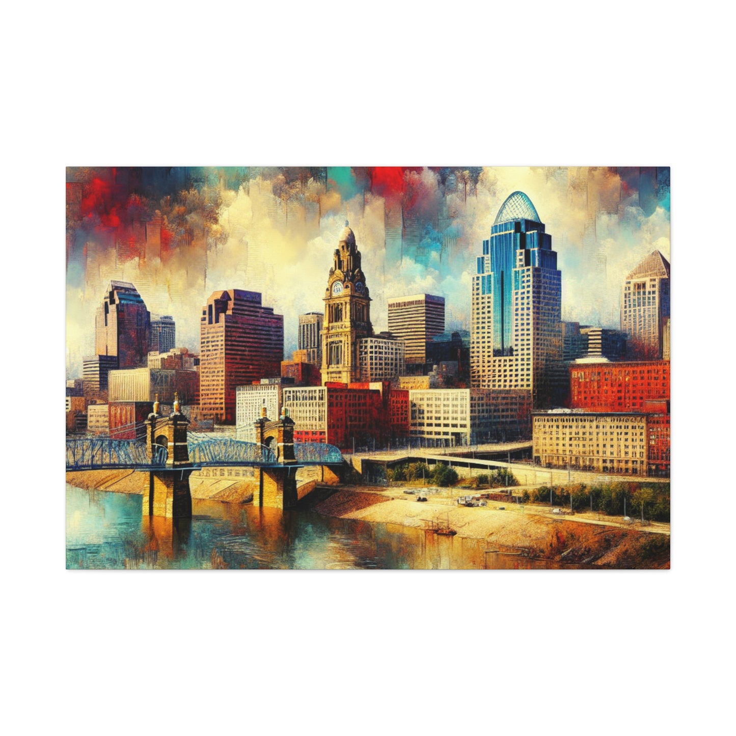 Concrete Dreams of Cincinnati - Canvas