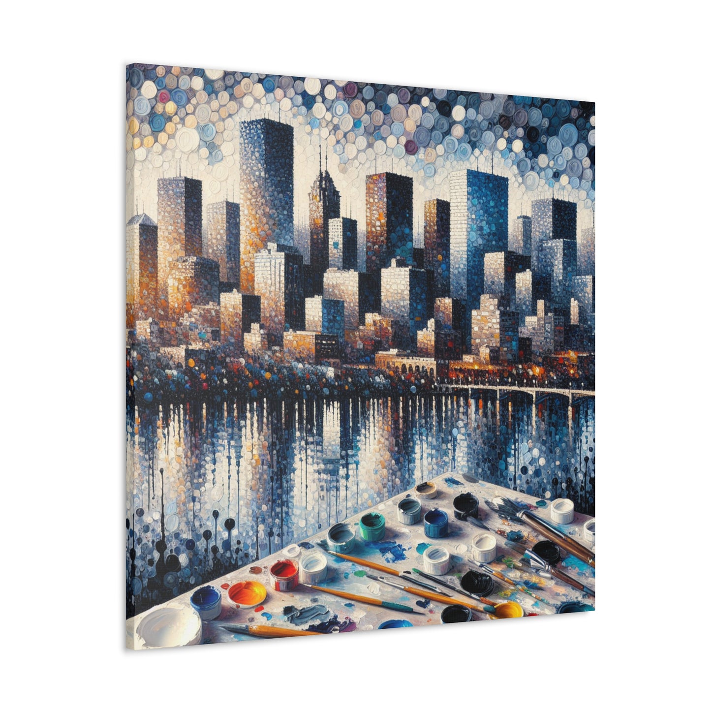 "Dotted Denver Dreamscape" - Canvas