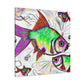 "Rainbow Fish Dreamscape" - Canvas