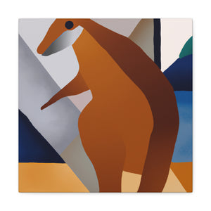 Wallaby in Art Deco - Canvas