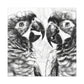 Amazon Paradise Parrots - Canvas