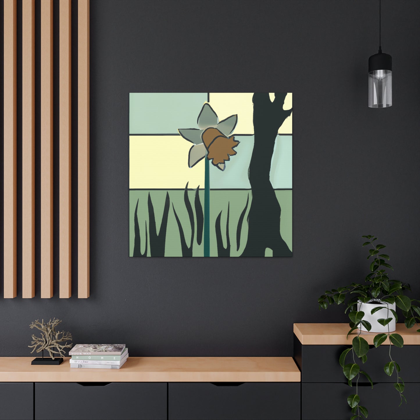 "Daffodils in Deco" - Canvas