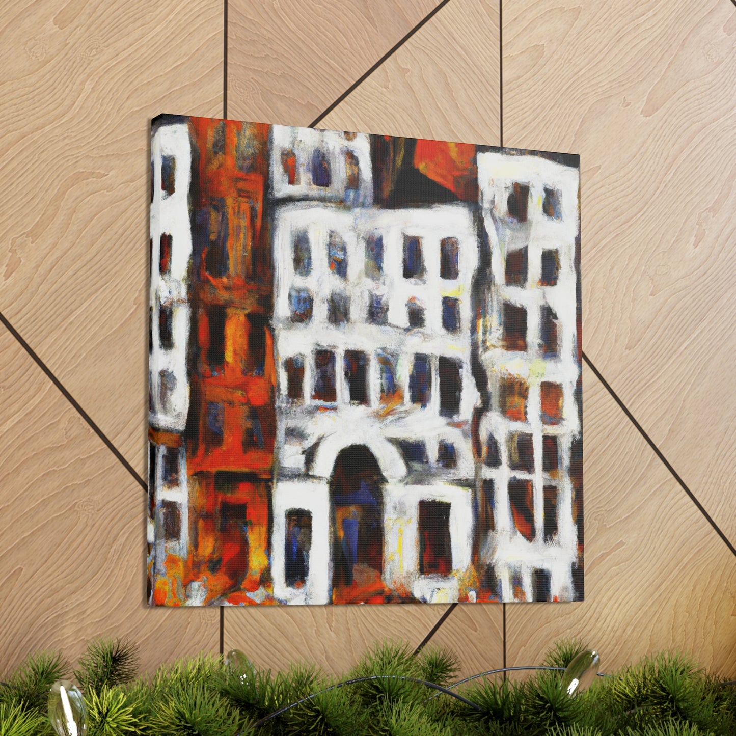 Baroque Abstract Reflection - Canvas