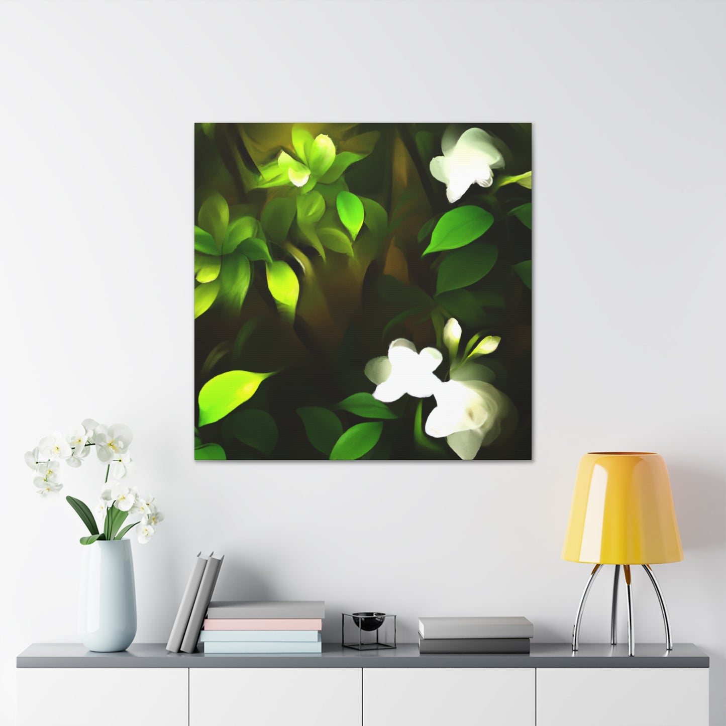 Enchanting Gardenia Bliss - Canvas