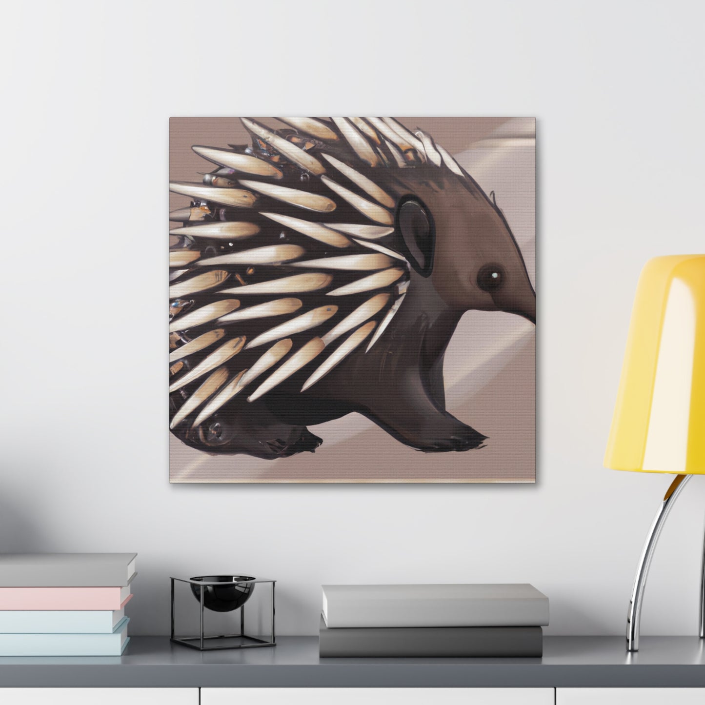 "Echidna in Art Deco" - Canvas