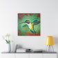 "Hummingbird in Sapphire Flight" - Canvas