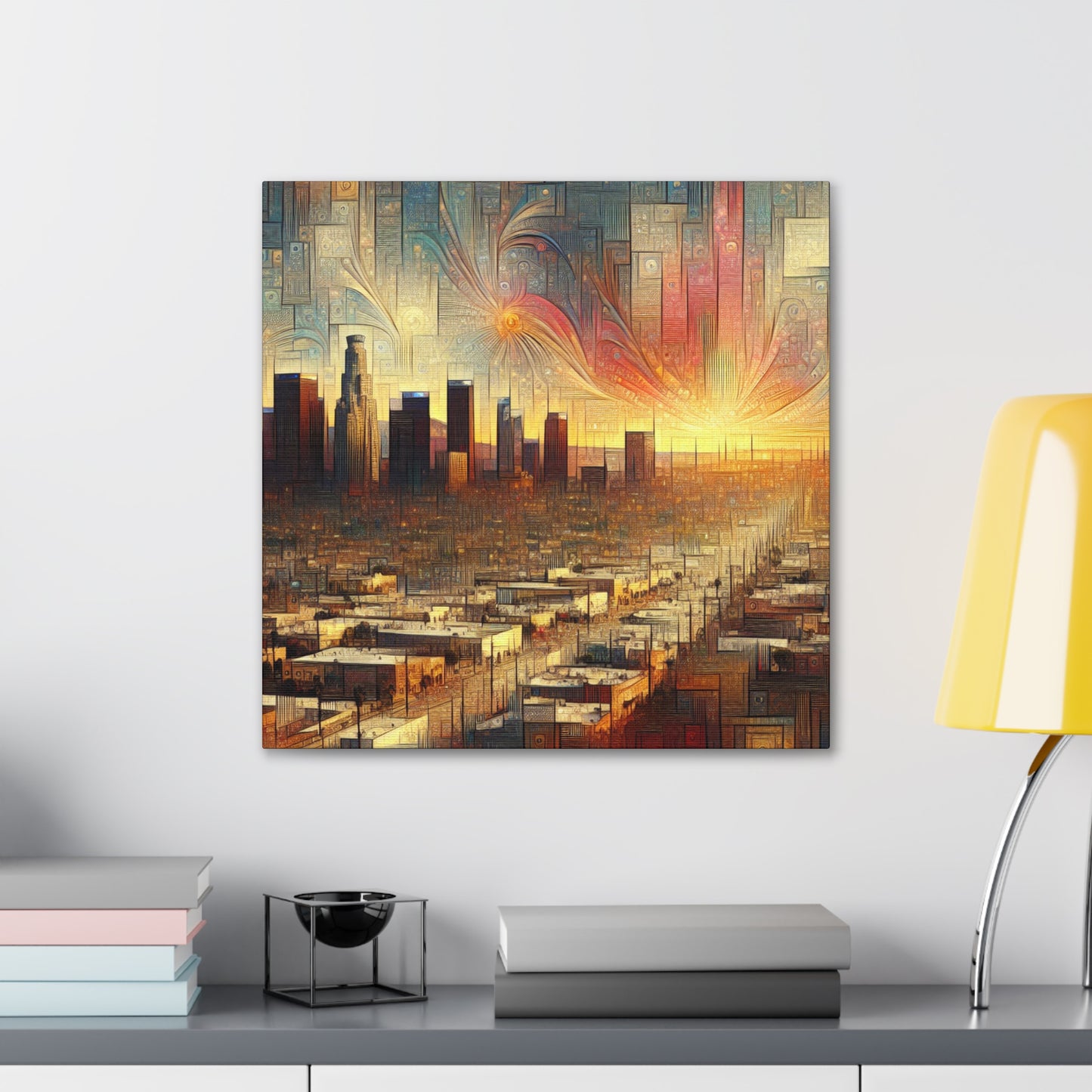 City of Neon Dreams. - Canvas