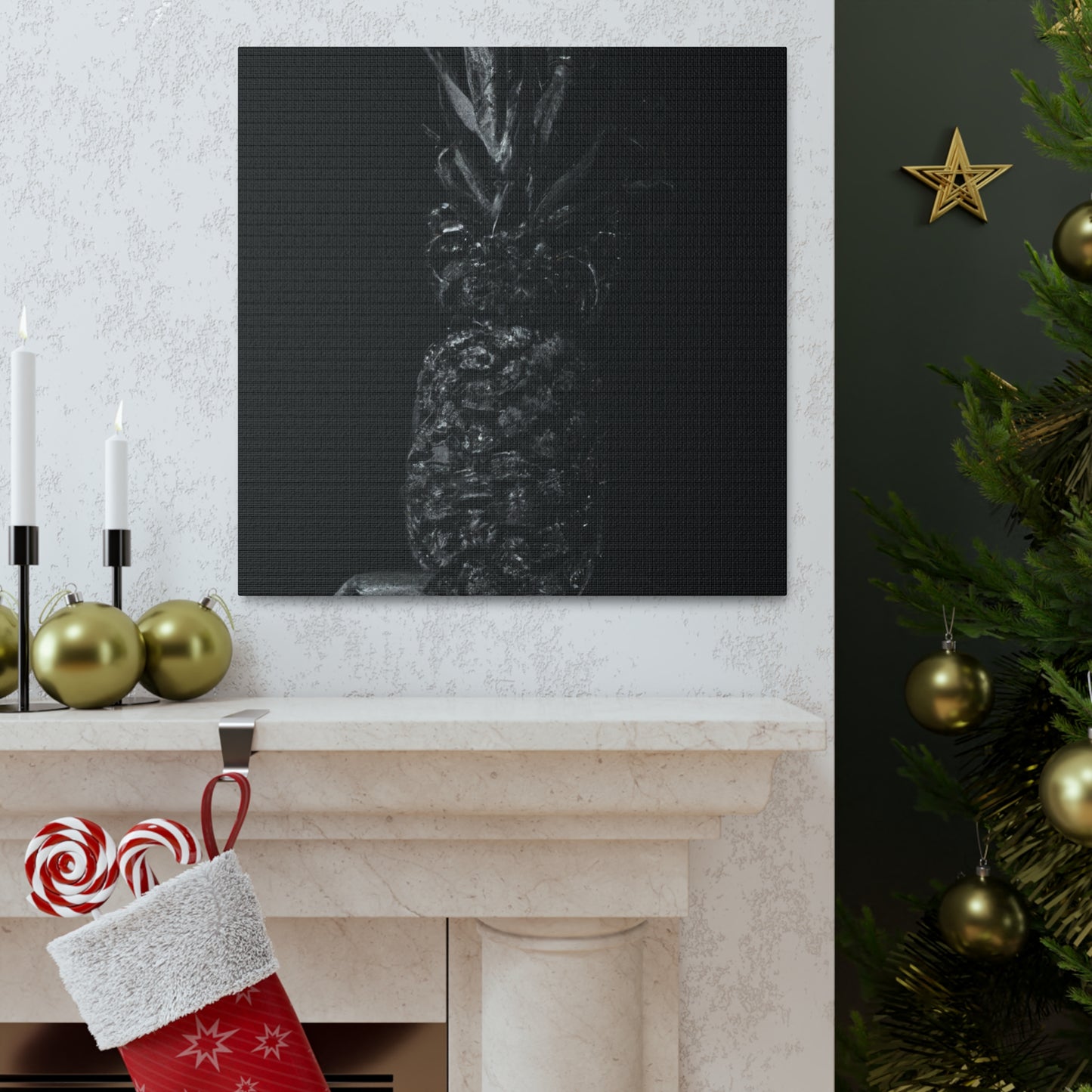 Pineapple Realism Scene - Canvas