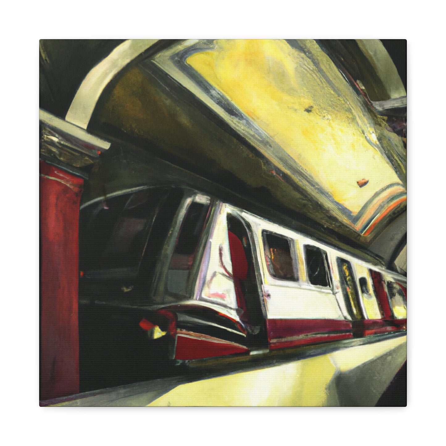 Subway Train Symphony. - Canvas