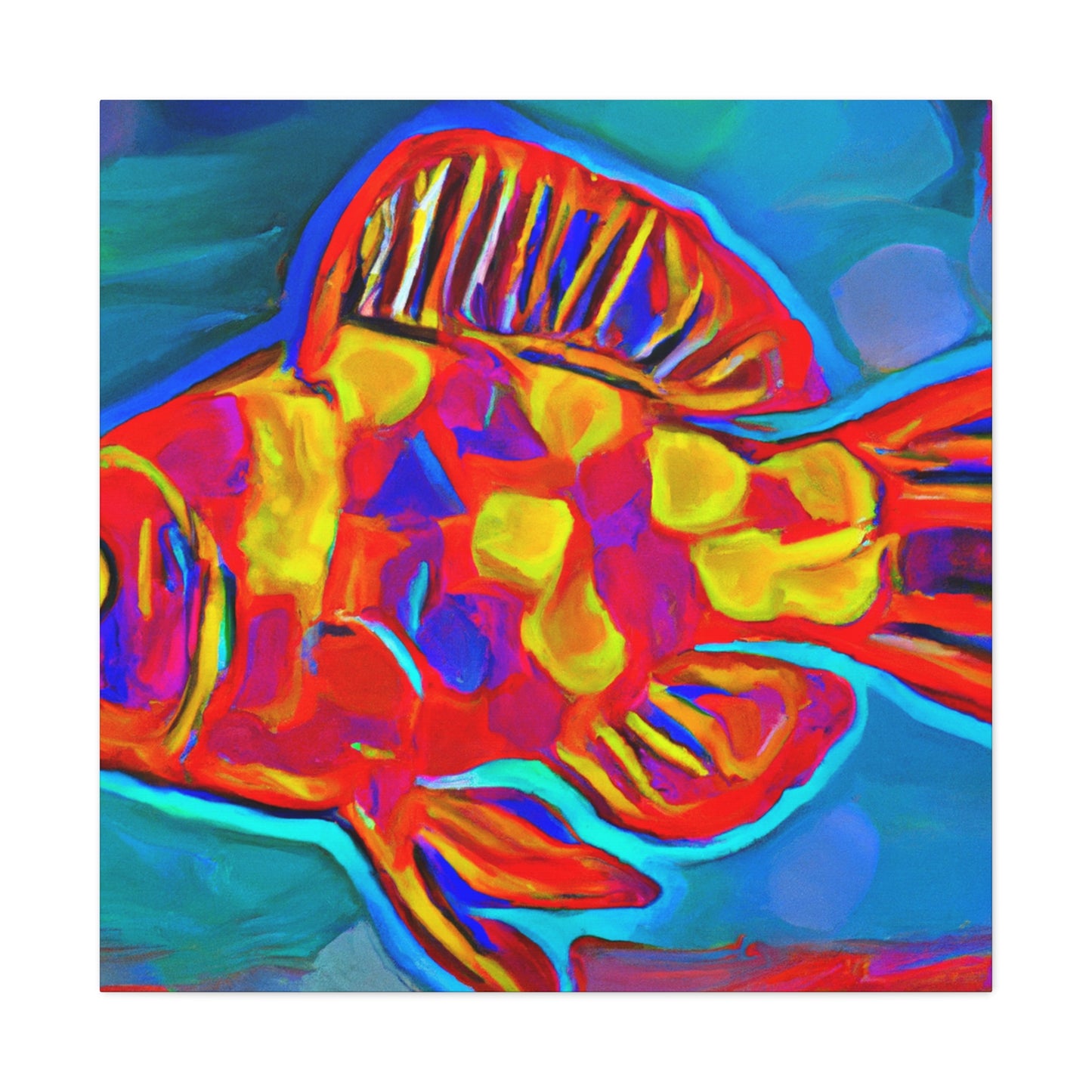 Rainbow Fish Reverie - Canvas