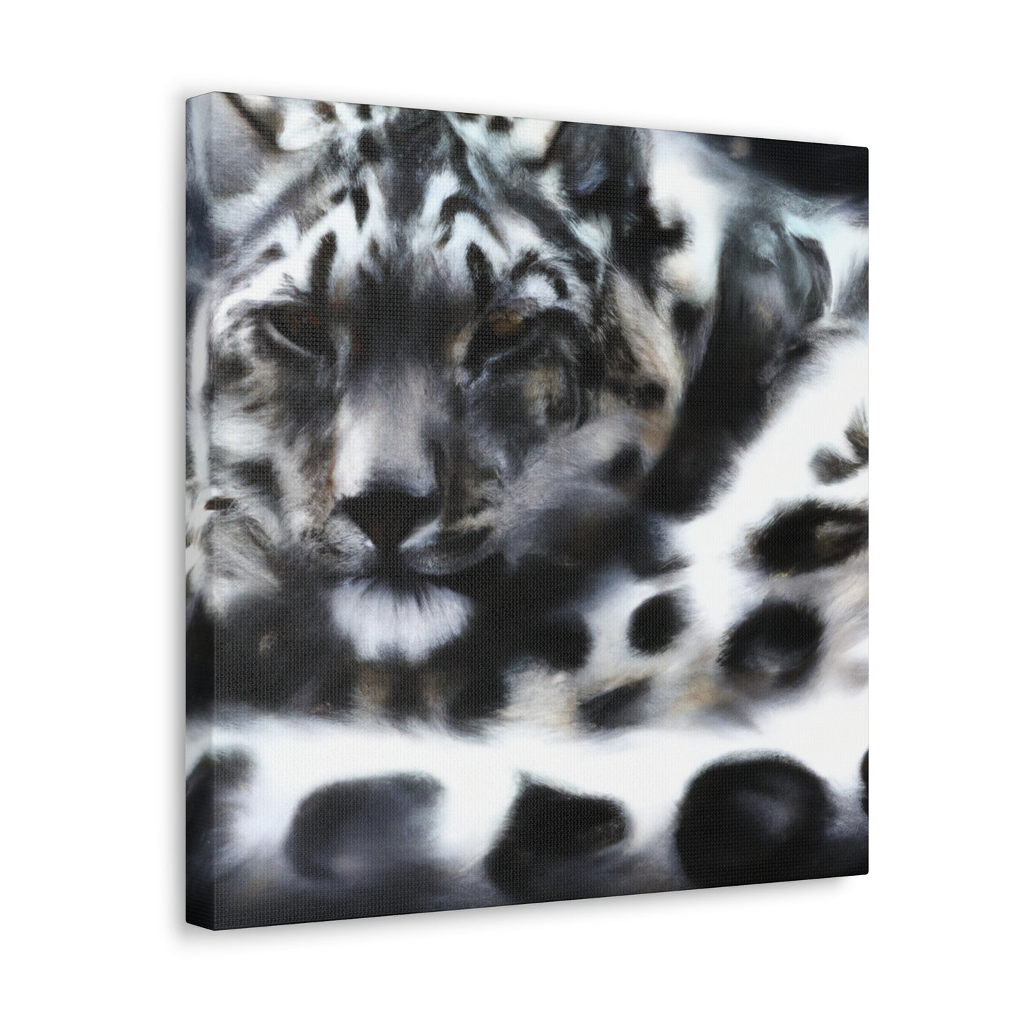 Snow Leopard Majesty - Canvas