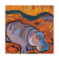 "Hippo in the Wild" - Canvas