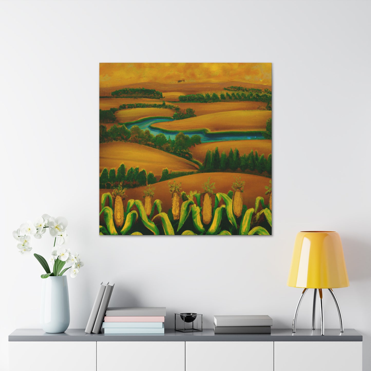 Corn in Splendour Garden - Canvas