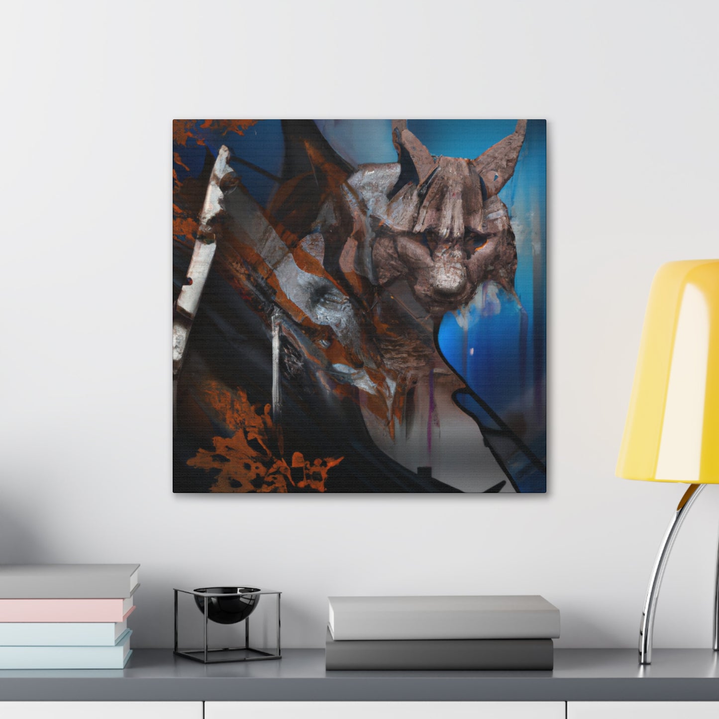 Bobcat in Sunset Glow - Canvas