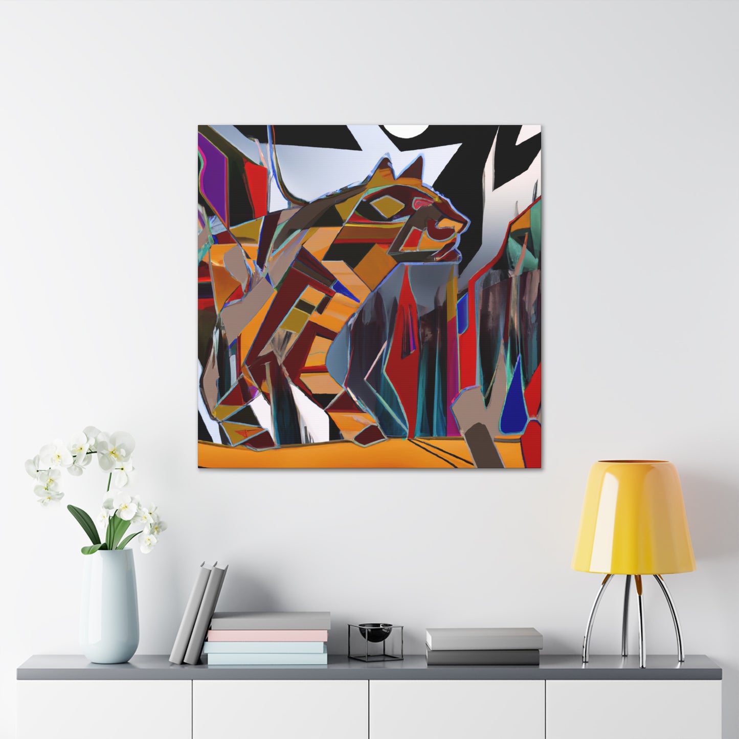 Bobcat in Expressionism - Canvas