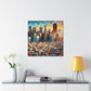 "Golden City Sunrise" - Canvas