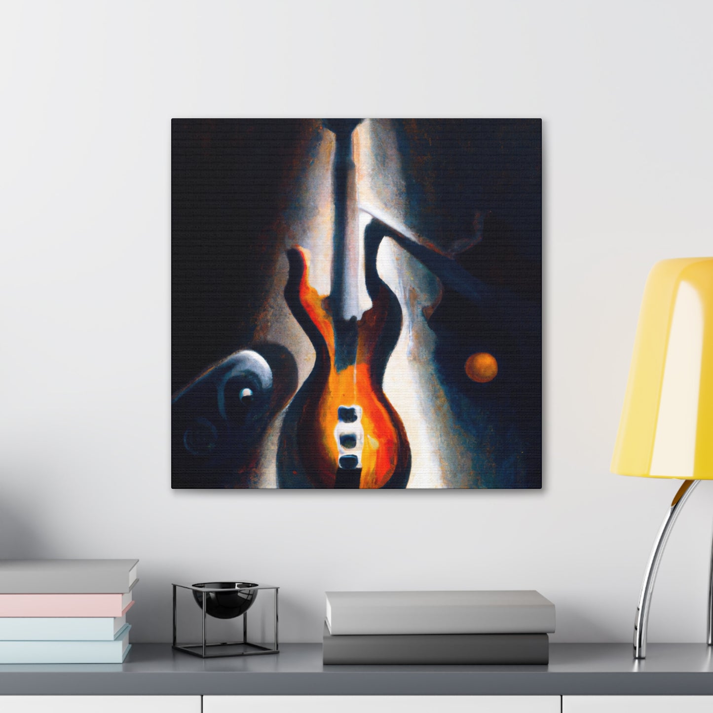 "Bass Strings in Flight" - Canvas