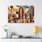 "Vibrant City Rhythms" - Canvas