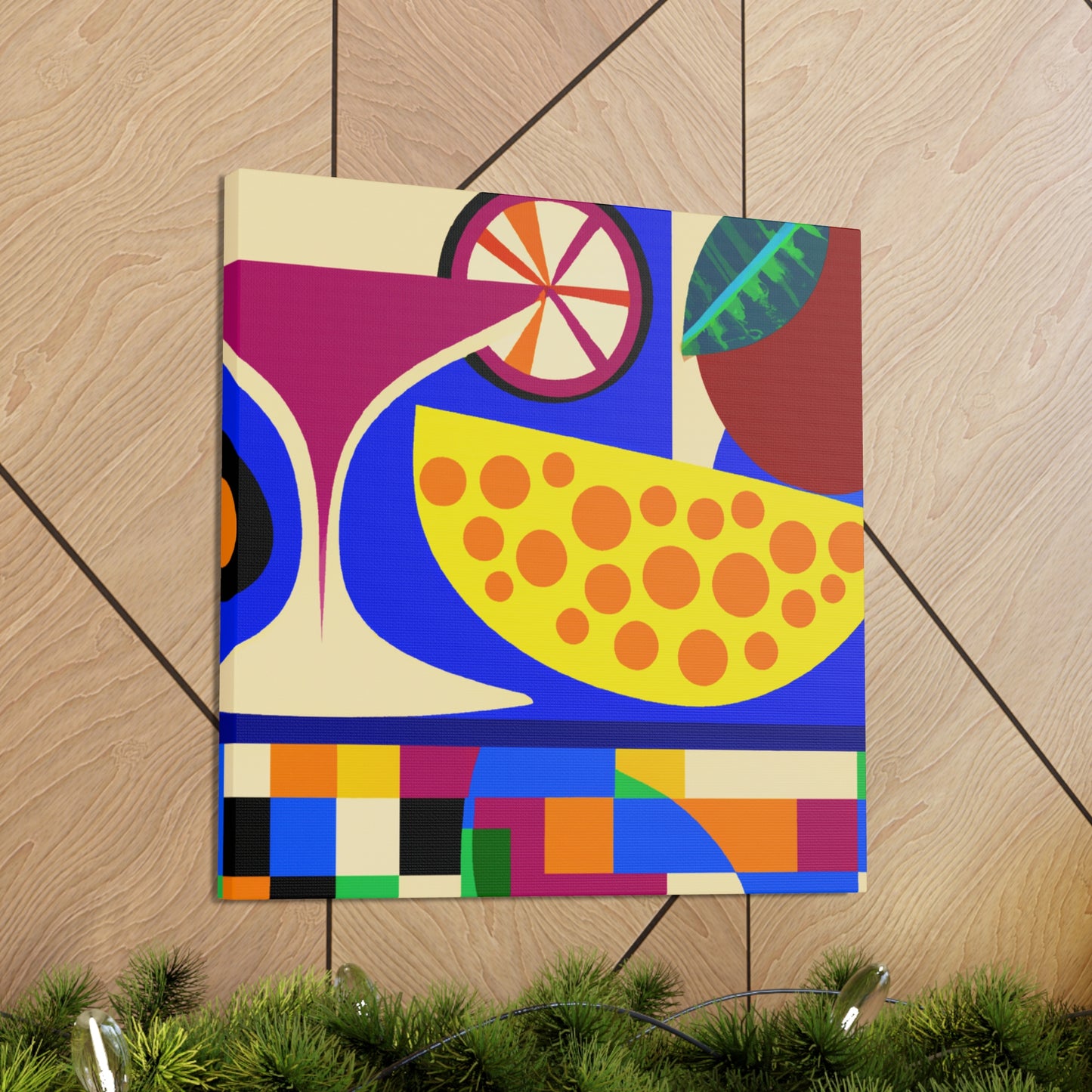 "Fruity Art Deco Bliss" - Canvas