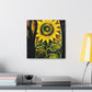 "Radiant Sparkling Sunflower." - Canvas