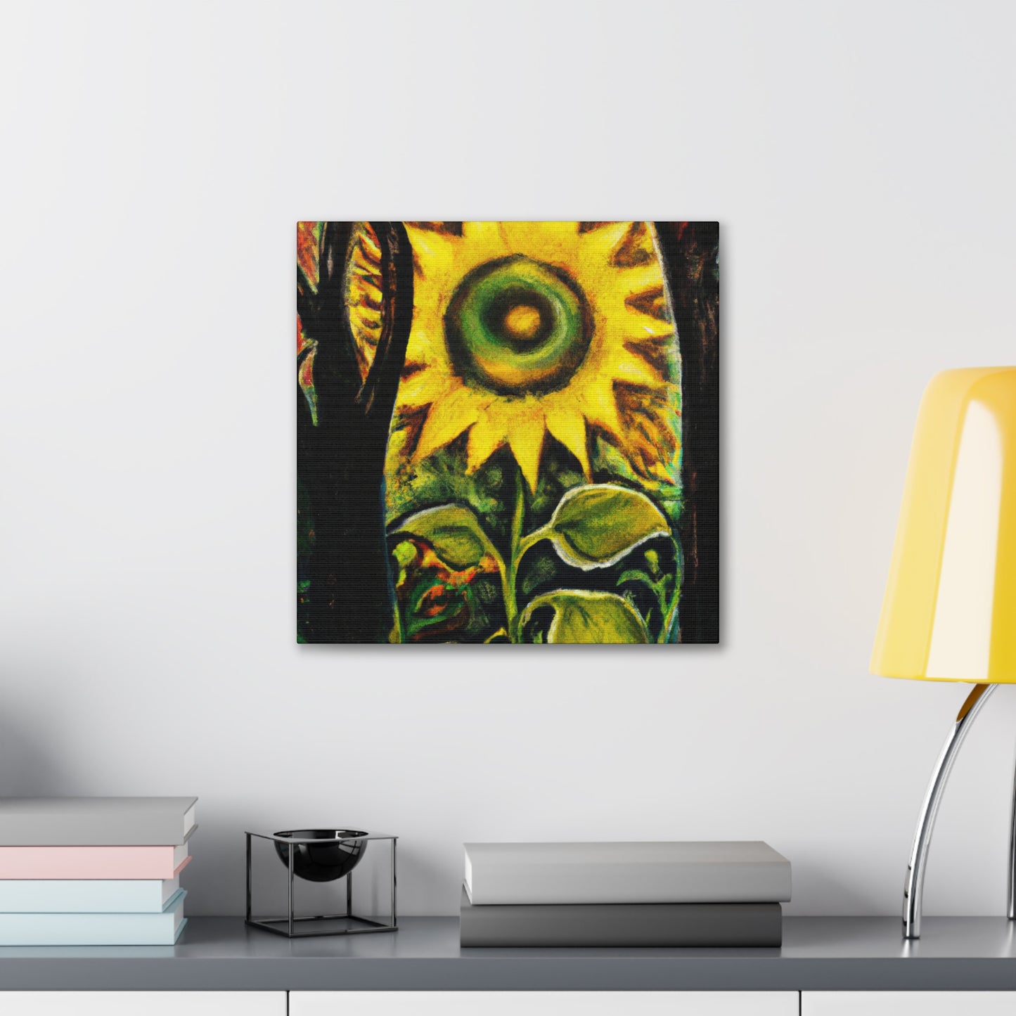 "Radiant Sparkling Sunflower." - Canvas