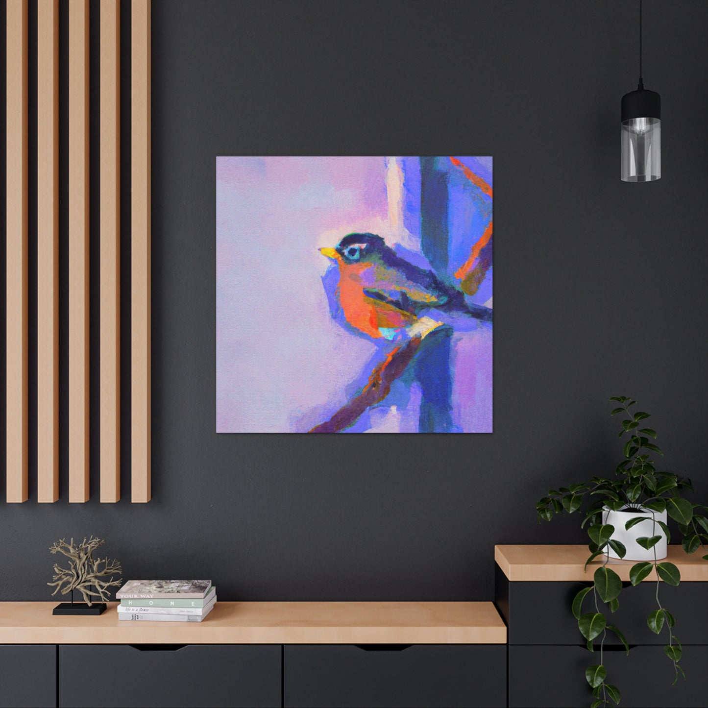 "American Robin Reflection" - Canvas