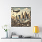 "Copper City Twilight Mirage" - Canvas